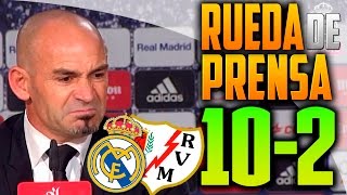 Paco Jémez rueda de prensa Real Madrid - Rayo (10-2) "Hacía tiempo que no veía algo tan vergonzoso"