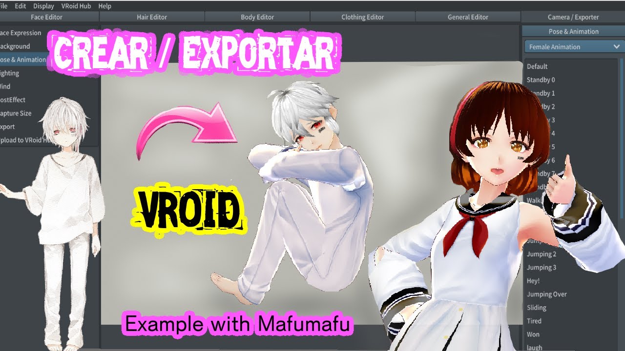 Vroid Crear Y Exportar Avatar Para Ser Vtuber Eli Youtube
