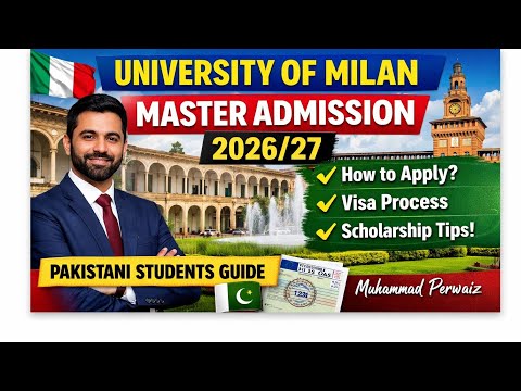 University of Milan Master Admission 2026/27 | Italy Study Visa Complete Guide for Pakistani Student