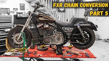Harley Davidson FXR Chain Conversion - (Part 5)
