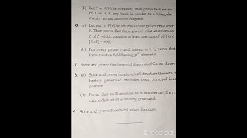 MDU,M.Sc Mathematics,DDE ADVANCED ABSTRACT ALGEBRA 2020 QUESTION PAPER