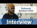 Subway Interview - Sandwich Artist