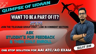 GLIMPSE OF LIVE CLASSROOM PROGRAM  I UDAAN  Batch 01 I INDIA'S FIRST WELL DESIGNED COURSE FOR ATC/AO