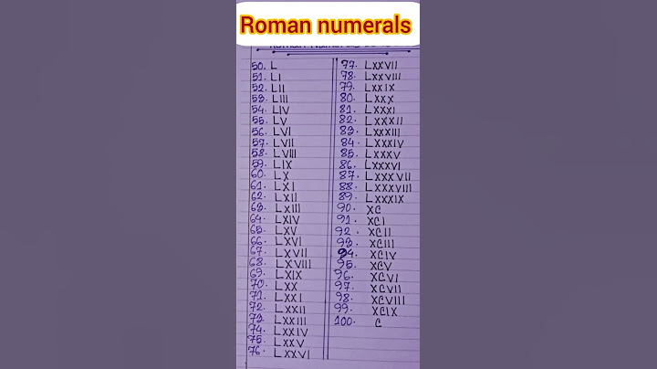 50 to 100 Roman Numerals!! Roman Numbers 50 to 100!!#fuljhuriwriting