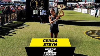 Gerda Steyn has won the woman’s race in the ComradesMarathon 2023