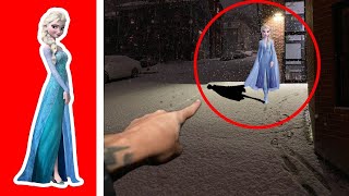 5 Personajes de FROZEN Captados en CÁMARA