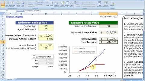 retirement savings calculator - Vertex42