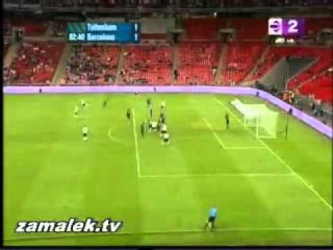 هدف التعادل لتوتنهام في مرمى برشلونة تعليق المعلق محمد فوزى