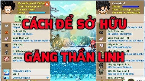Ngọc Rồng Online - May mắn nhận được găng thần linh, Đây là cách sở hữu găng thần linh của tôi.
