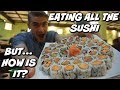 ALL YOU CAN EAT SUSHI VS COMPETITIVE EATER | TORONTO'S CHEAPEST AYCE SUSHI | Sushi Review & Mukbang