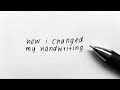 watch this if you desperately need to change your handwriting