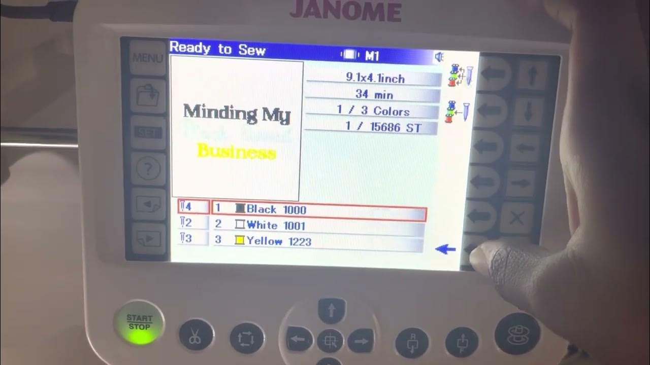 Assigning needles to Janome mb7 YouTube