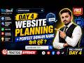 Day 4 Digital Marketing Course 🚀 | Website Planning + Perfect Domain Name Tips 🔥