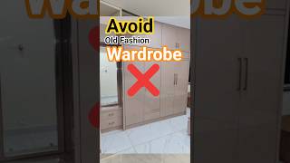 Avoid Old Fashion Wardrobe || Make Modern Luxury Handle-Less Wardrobe ✨ #interior #design #wardrobe