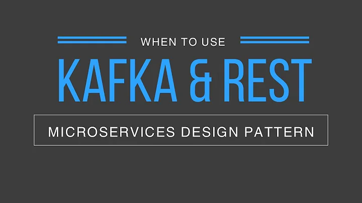 Microservices Design Pattern - When to use Kafka and REST? | Tech Primers
