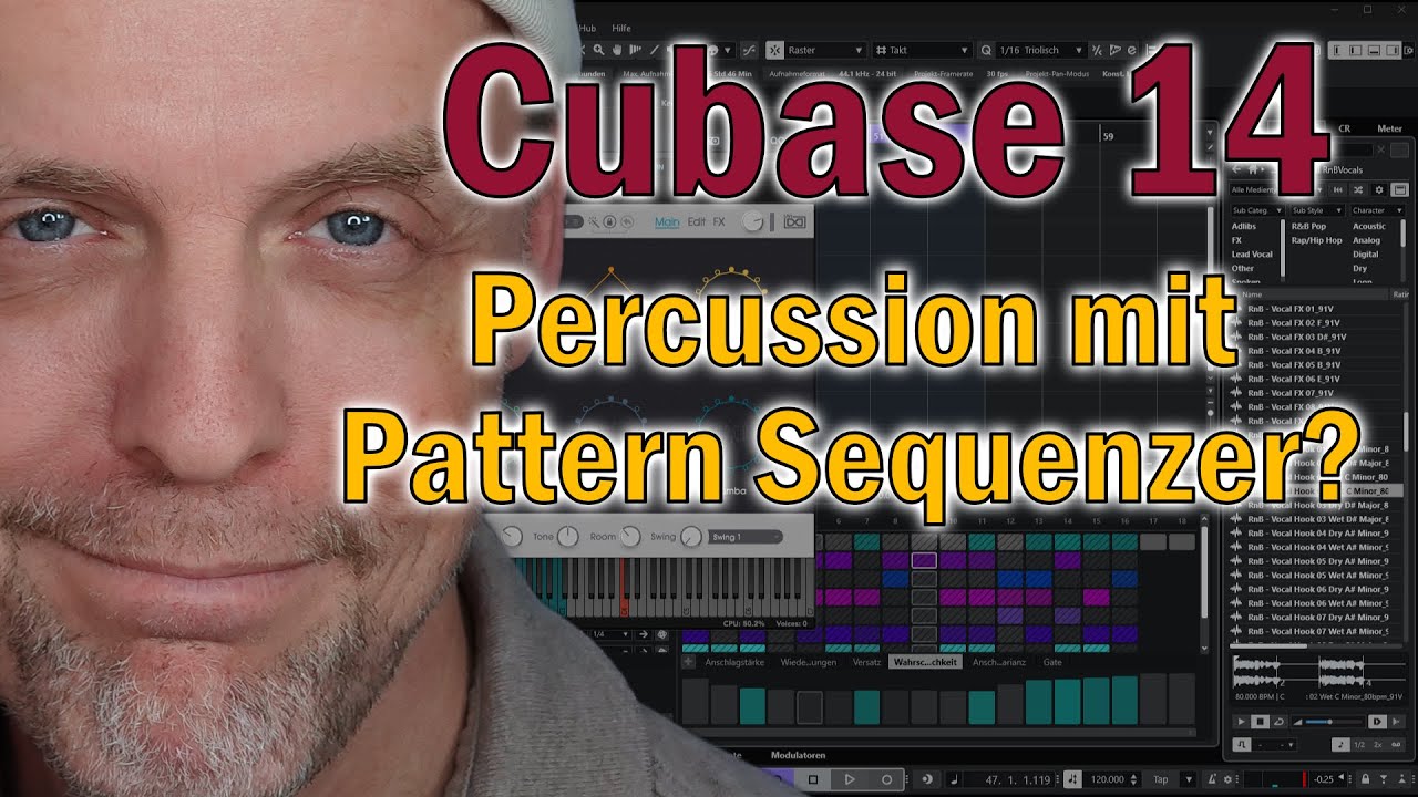 Cubase 14 in 14 Tagen | Tag 6 -- Percussion mit dem Pattern Sequenzer ...