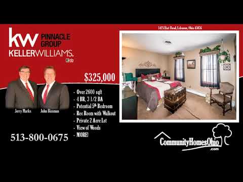 1425 Hart Road, Lebanon, OH home video tour