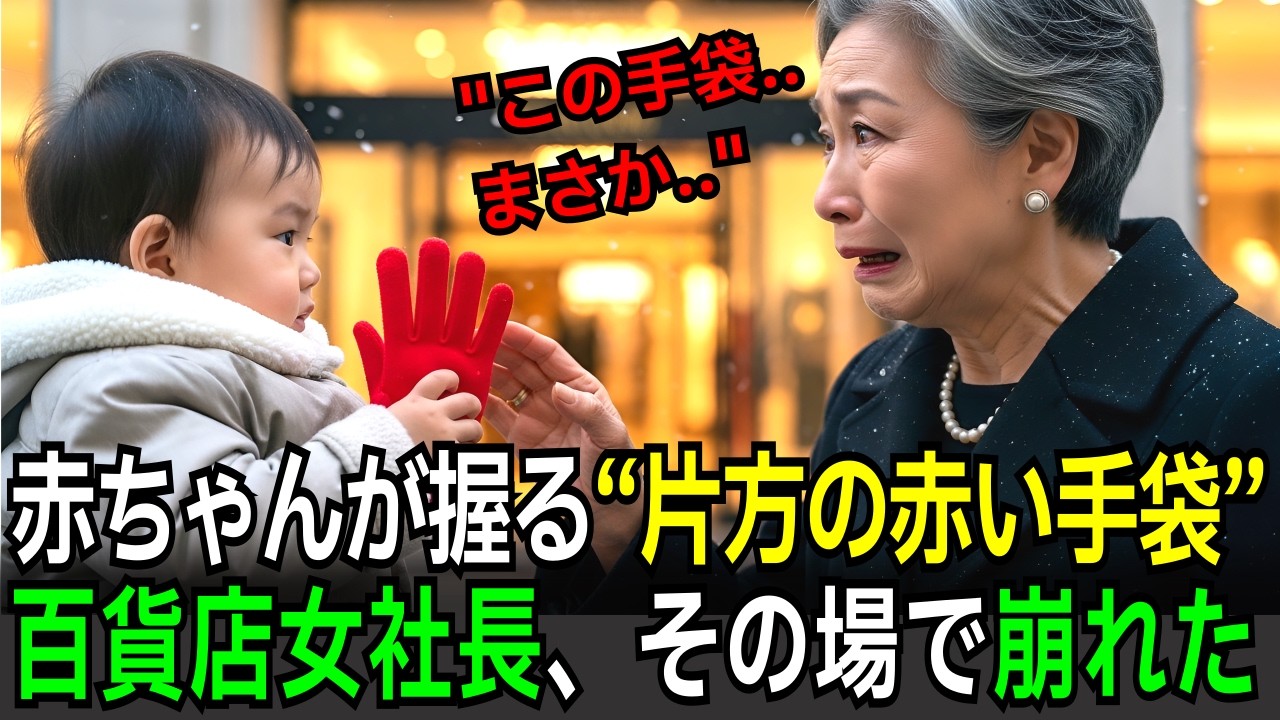 赤ちゃんが握る“片方の赤い手袋”…女社長が交番で崩れ落ちた