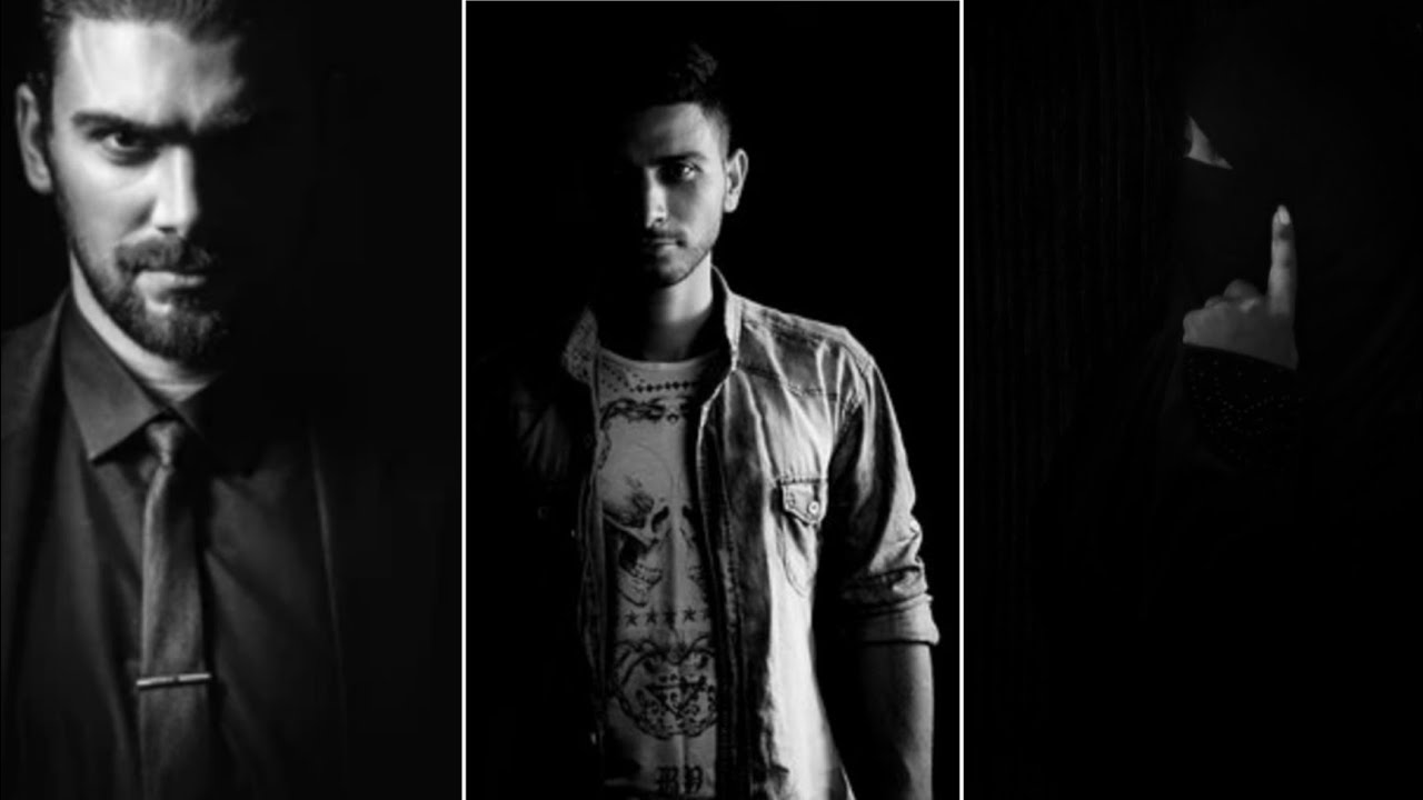 Dark Black Protrait Photo Editing Picsart Photo Editing Black