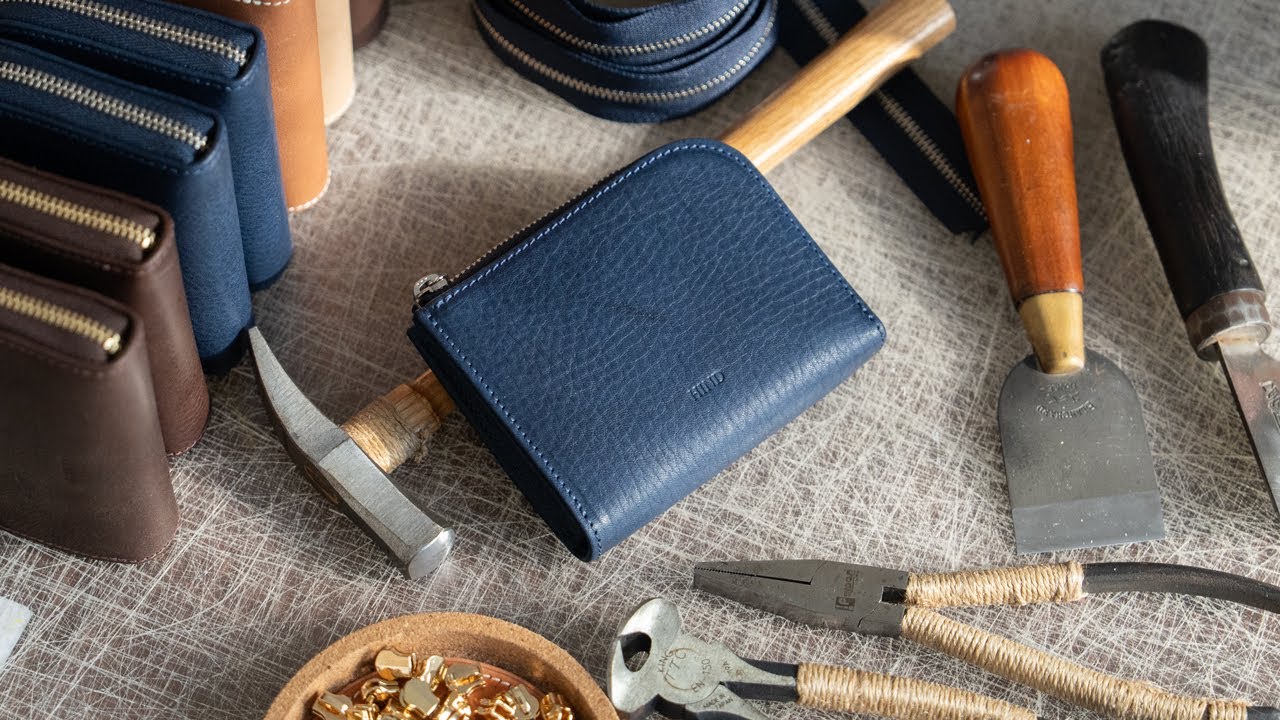 고품질 가죽으로 모든 것을 담는 지퍼 반지갑 만들기 | Making a Handmade Leather Zipper wallet