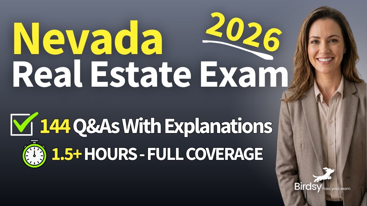 Pass the 2026 Nevada Real Estate Exam 144 Practice Questions