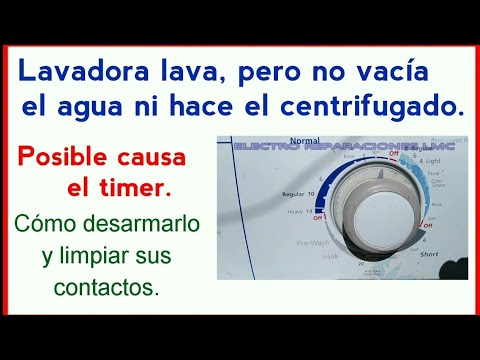 Lavadora no exprime. Cómo restaurar el Timer. - - Washer no spin. How  restore the timer. - YouTube