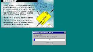 Installing Office 95 on Windows 95