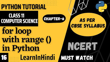 for loop with range( ) function in Python | Python for beginners | Class 11 Computer Science