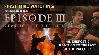 STAR WARS Episode III: My Son&#39;s ENERGETIC Reaction to Revenge of the Sith