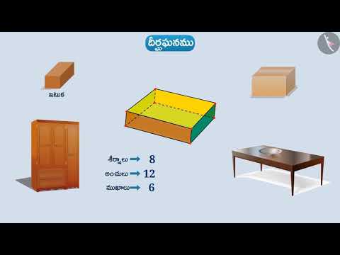 త్రిమితీయ ఆకారాలు | Part 1/3 | Three Dimensional Shapes | Telugu