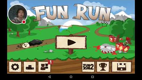 Playing Fun Run and glass accident