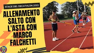 Salto con l'ASTA, allenamento dello stage dei decatleti a Crema, con Marco Falchetti - #atletica