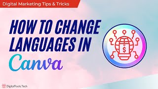 How To Change Language in Canva