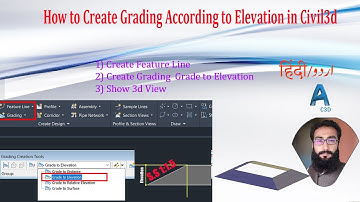 How to Create Grading According to Elevation |  Create Grading in Civil3D Urdu/Hindi