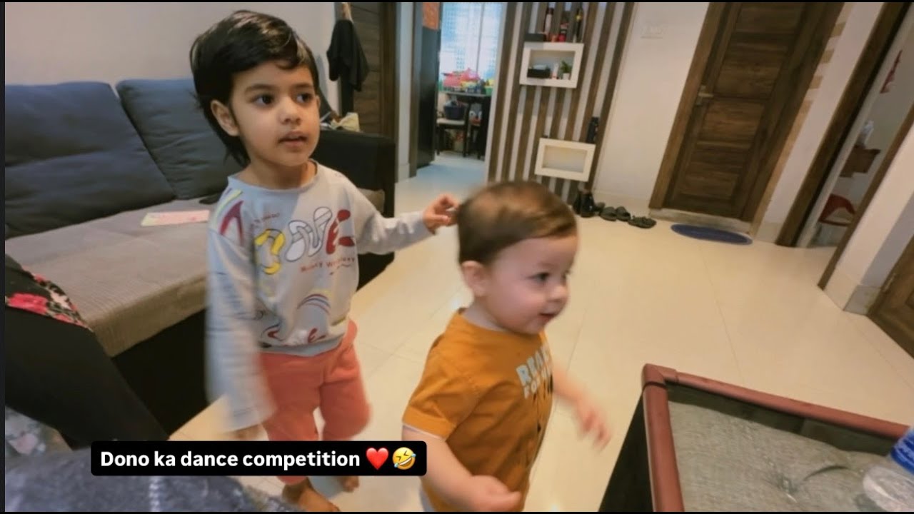 Aadhya aur khyaansh ka dance competition ❤️🤣 || 