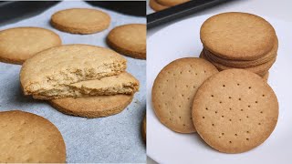 💪💁HOMEMADE HEALTHY Digestive Biscuits - Whole WHEAT FLOUR/ATTA Biscuits #biscuit #wheatflourbiscuits