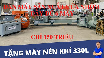 DÀN MÁY CẮT NHÔM XINGFA VÀ NHÔM NỘI THẤT CAO CẤP | MÁY CẮT NHÔM 2 ĐẦU F550 CNC