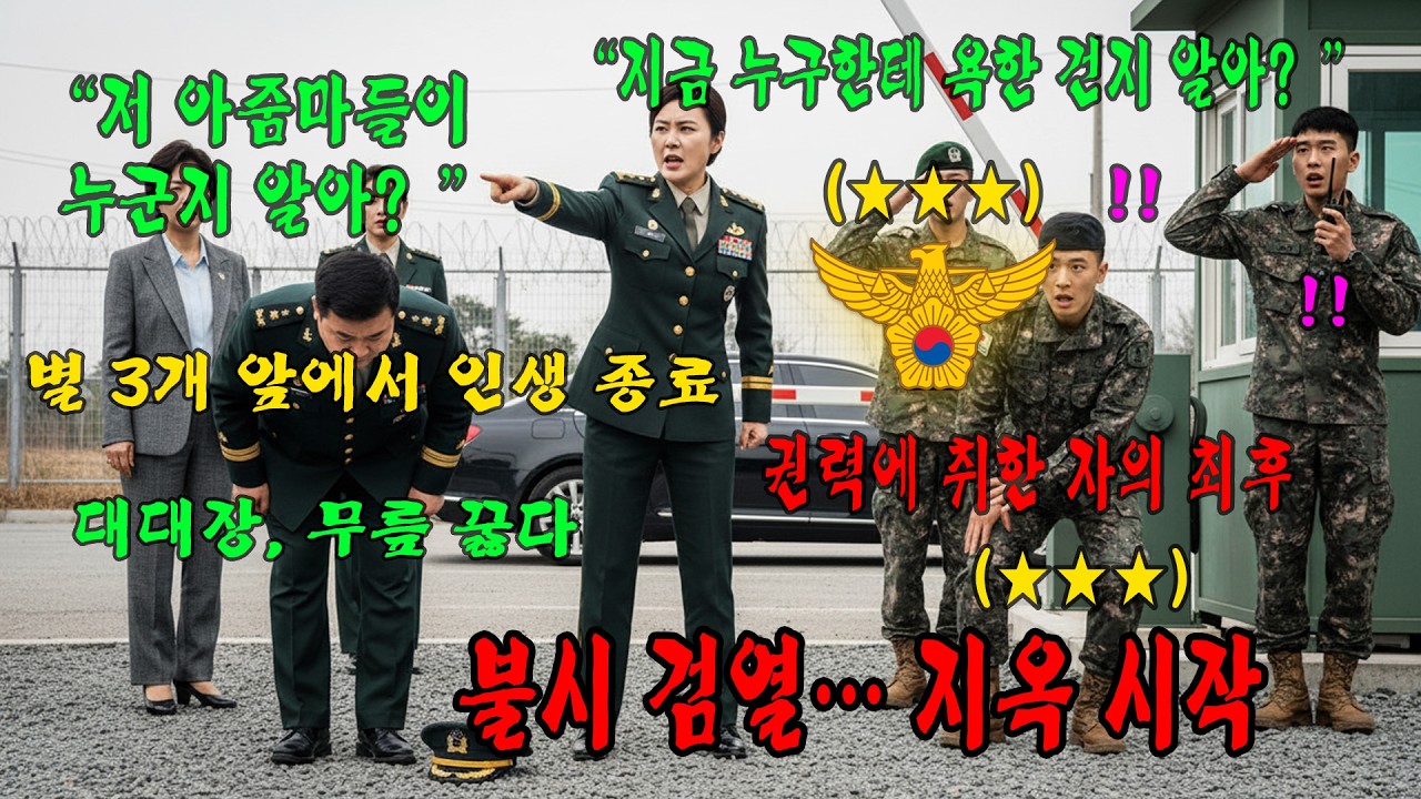 707특임대 불시 검열에 대대장이 폭언… 최고위 여장군들 정체 드러나자 무릎 꿇고 오열한 순간