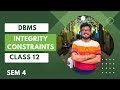 DBMS INTEGRITY CONSTRAINTS #class12 #wbchse #sem4 #dbms 