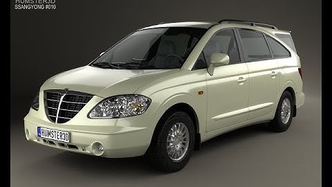 3D Model SsangYong Rodius 2007 c4d, obj, 3ds, fbx