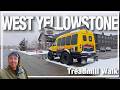 Snow in April?! ❄️ Walking West Yellowstone, Montana [4K] - Yellowstone Country