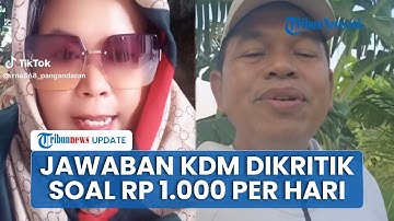 Jawaban Dedi Mulyadi Dikritik soal Donasi Rp 1.000 per Hari: Yang Mau Aja, Kalau Tidak ya Nggak Papa