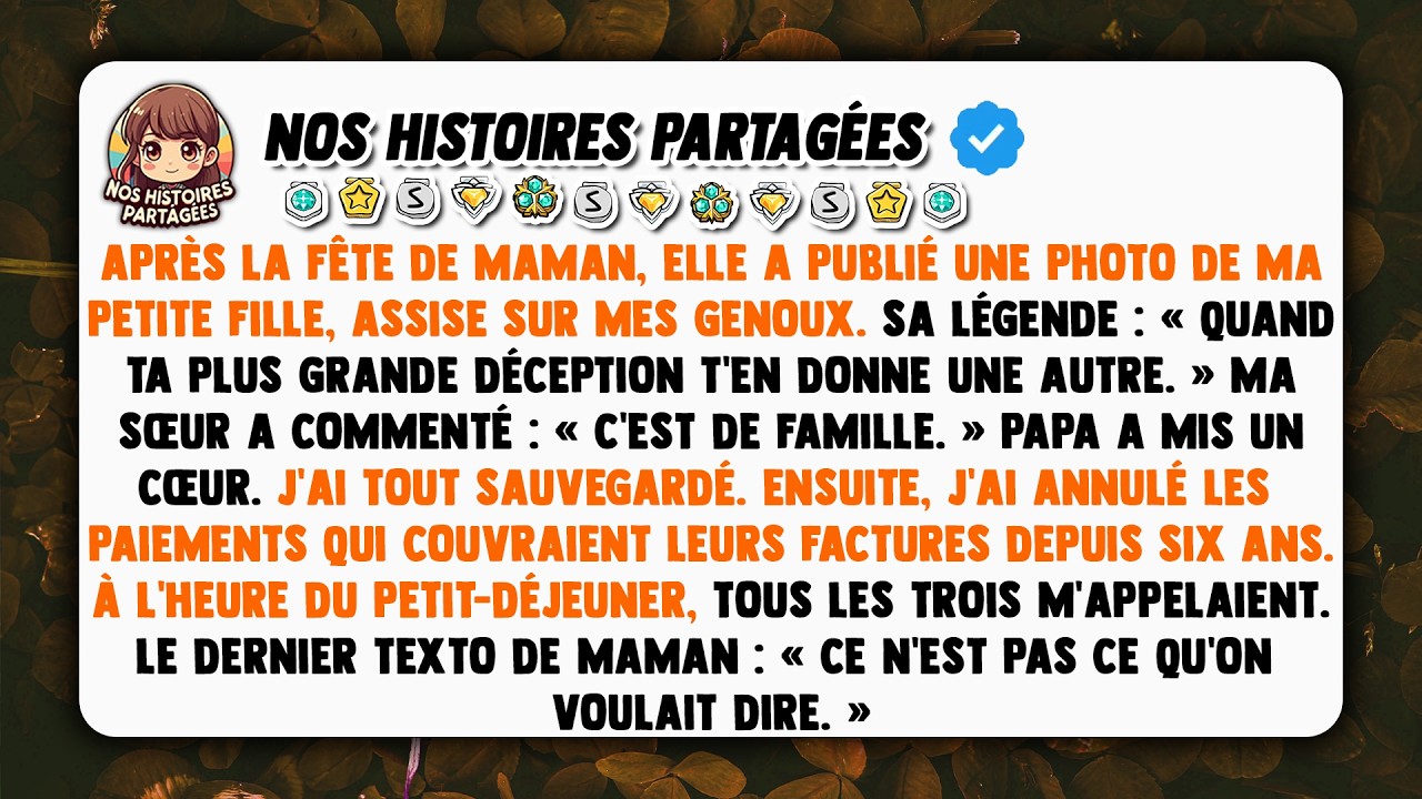 À la fête de retraite de ma mère, elle s’est penchée vers ma fille de cinq ans et lui a demandé d’enlever ses appareils auditifs roses pour que les photos soient plus jolies. Ivy a refusé et est...