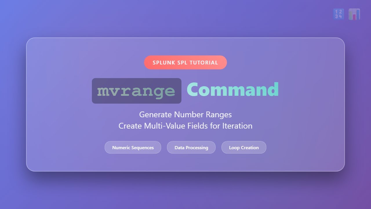 Splunk SPL mvrange Command Tutorial - Generate Number Ranges for Data ...