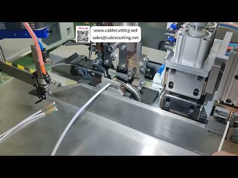 Multi Core Wire Stripping & Terminal Crimping Machine  For Round Jacket & Flat Ribbon Cables