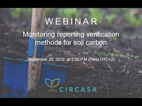 Monitoring Reporting Verification (MRV) Methods for Soil Carbon - WEBINAR