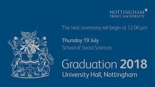 NTU Graduation 2018 Ceremony 10: School of Social Sciences, 12 pm