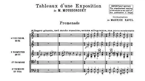 Mussorgsky (orch. Ravel) - Pictures at an Exhibition - Promenade (1/15)