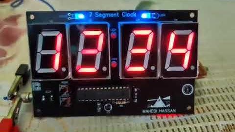 7 segment Clock With ATmega8 and RTC Module for making your table Clock