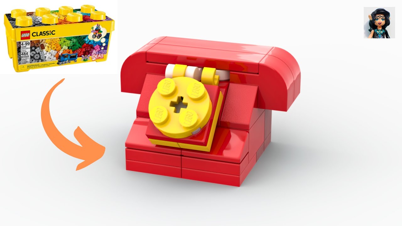 RED PHON Lego classic 10696 ideas How to build easy